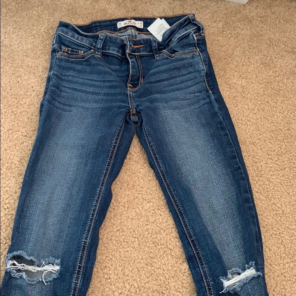 hollister ripped jeans